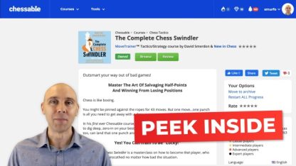 The Complete Chess Swindler by GM David Smerdon